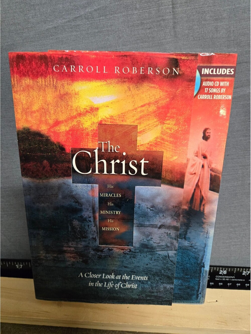 The Christ by Carroll Roberson hardcover book with CD